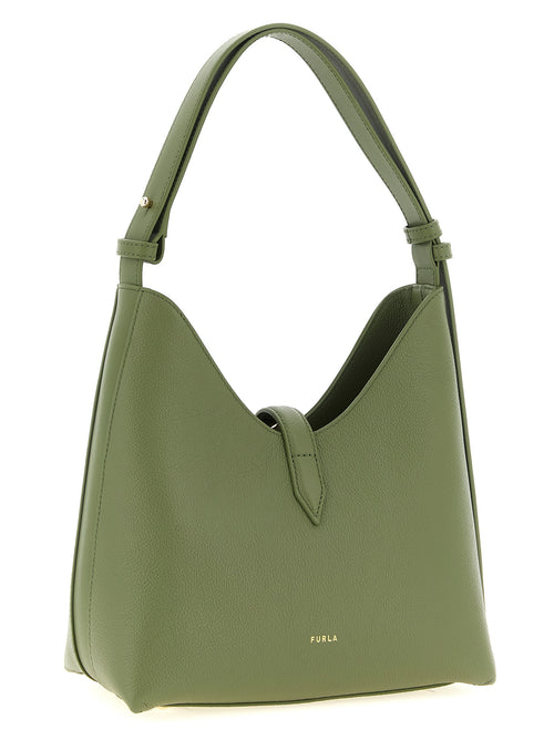 Bicolor Calfskin Shoulder Bag
