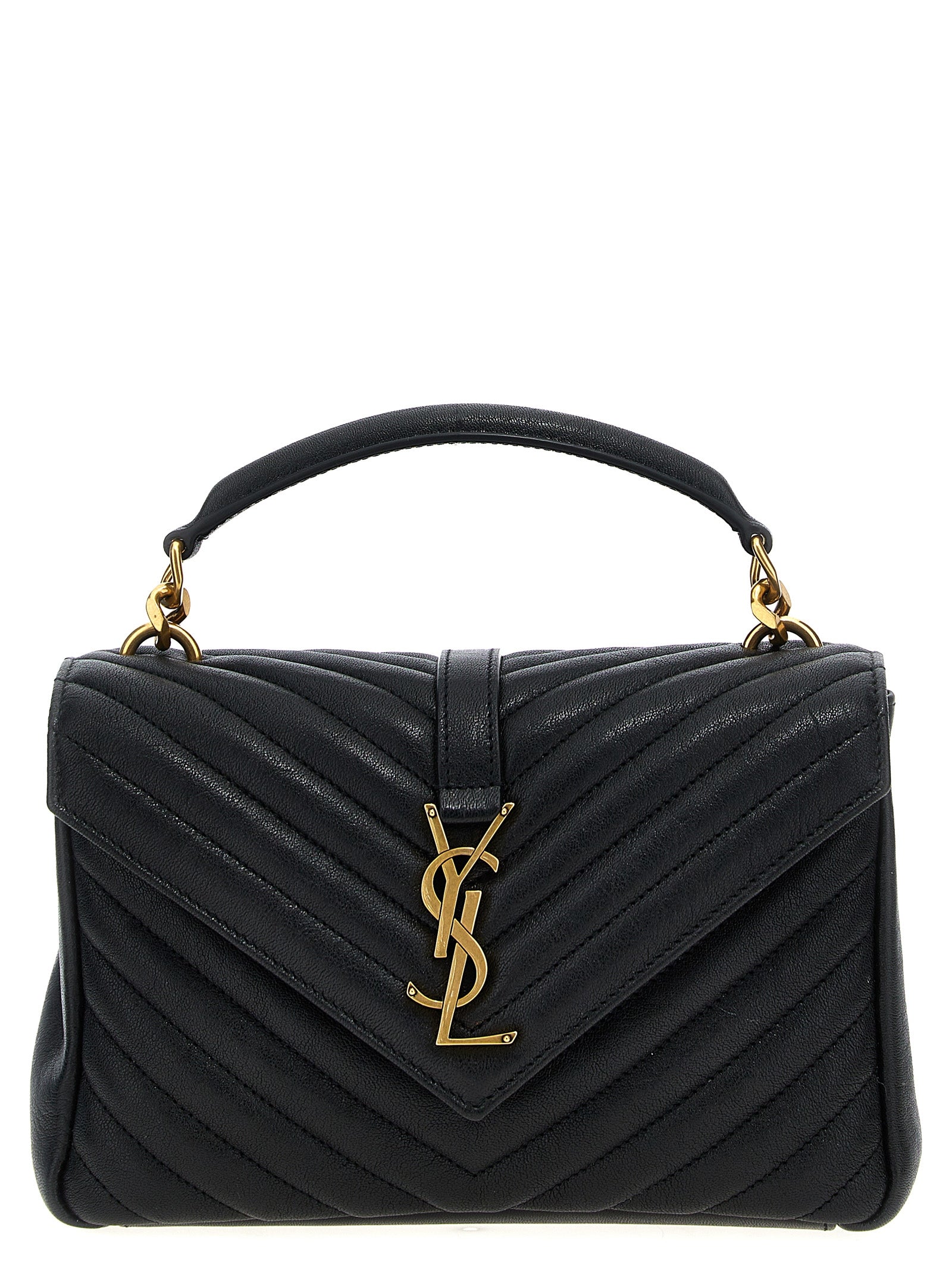 Black Calfskin Crossbody Bag