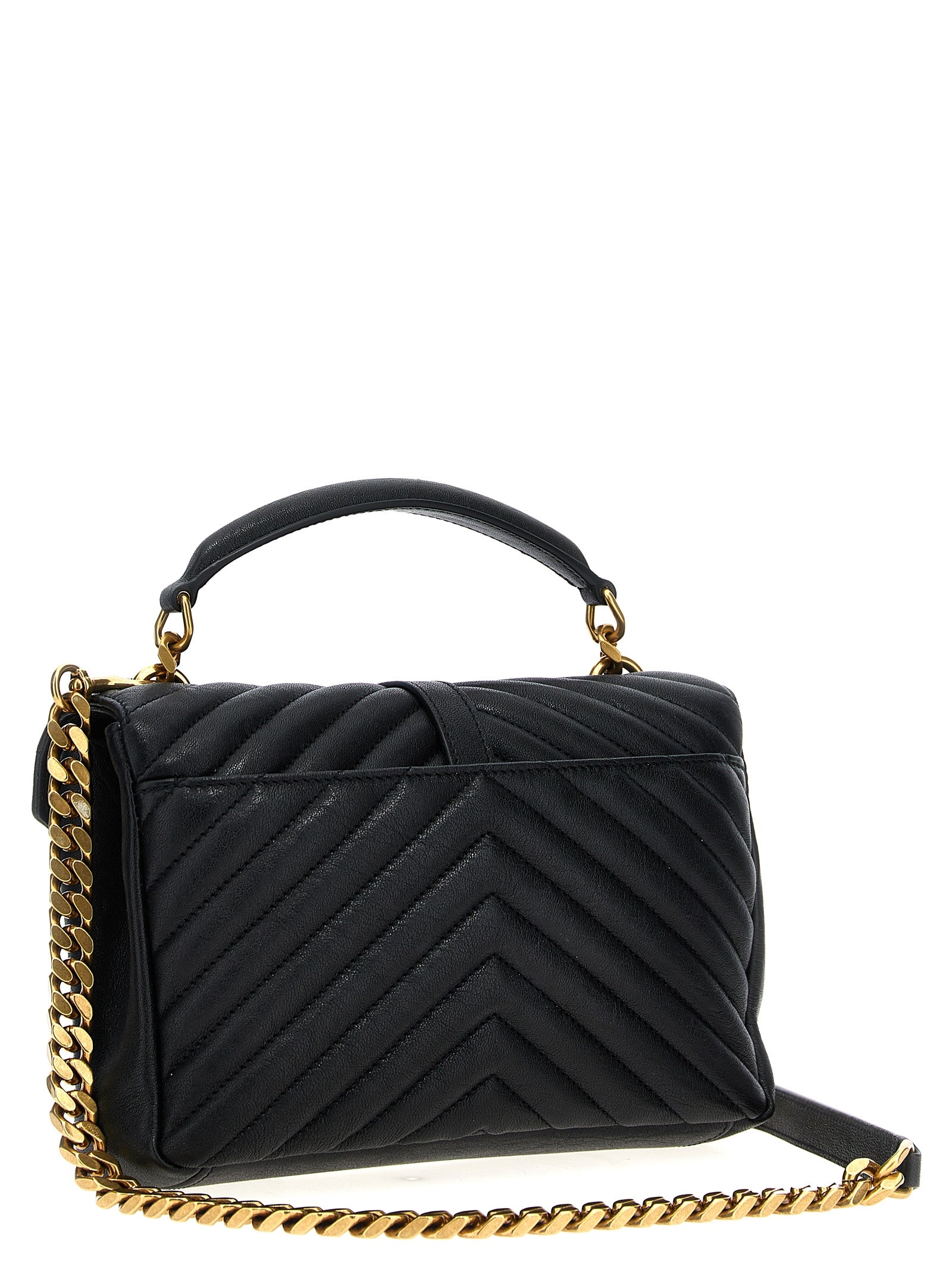 Black Calfskin Crossbody Bag