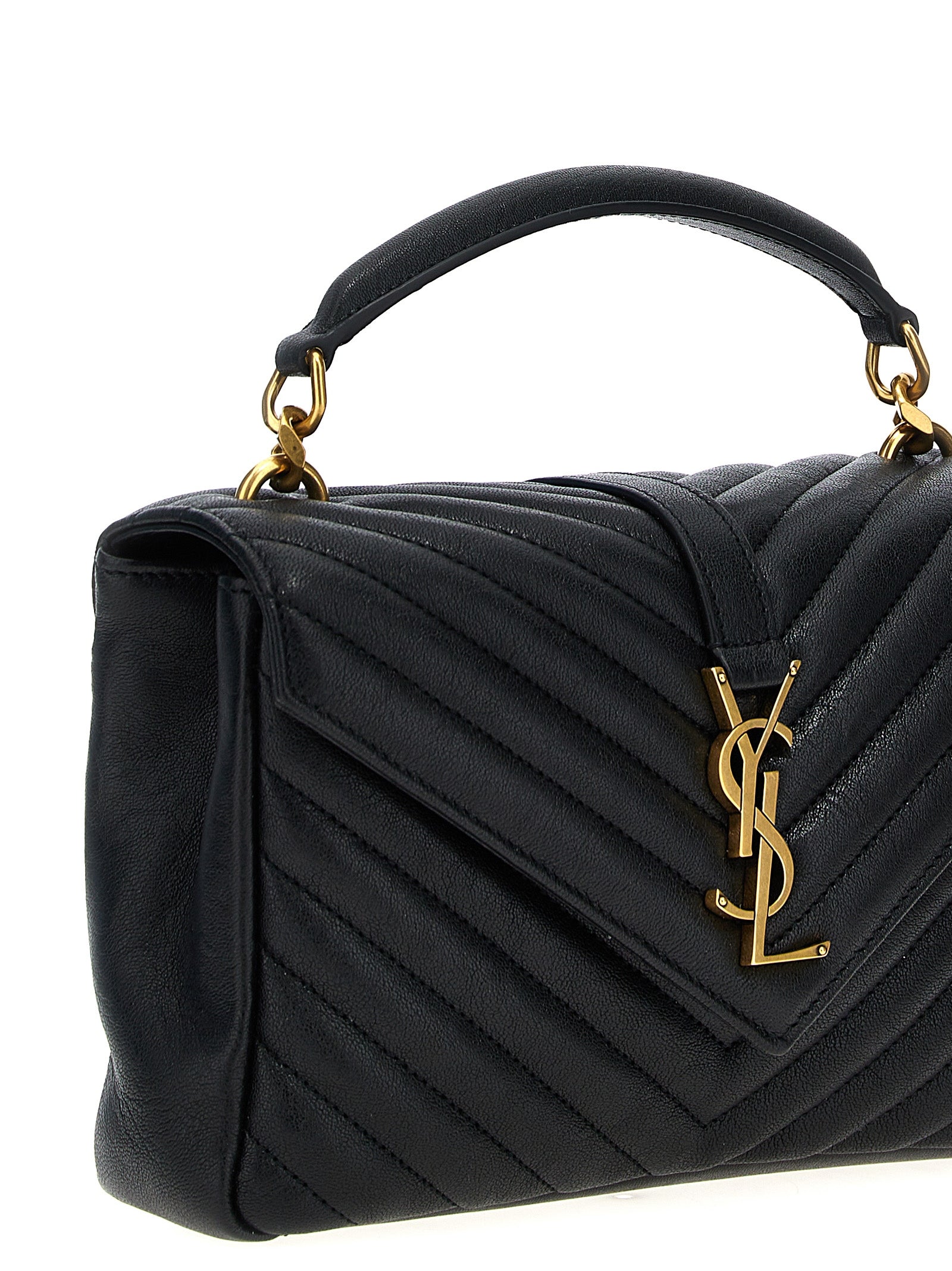 Black Calfskin Crossbody Bag