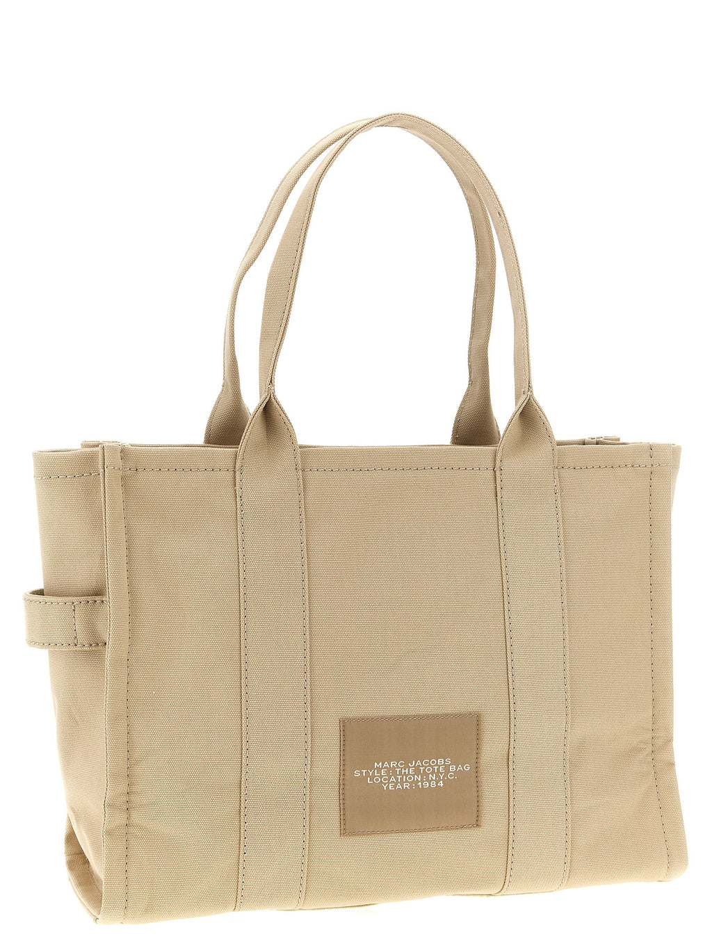Beige Cotton Tote Bag