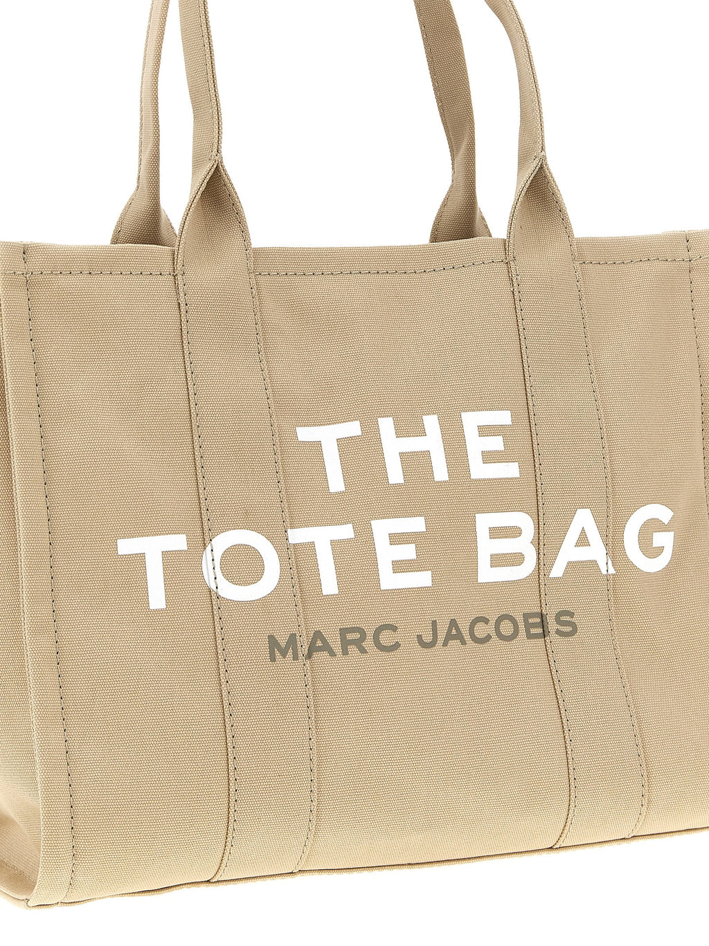 Beige Cotton Tote Bag