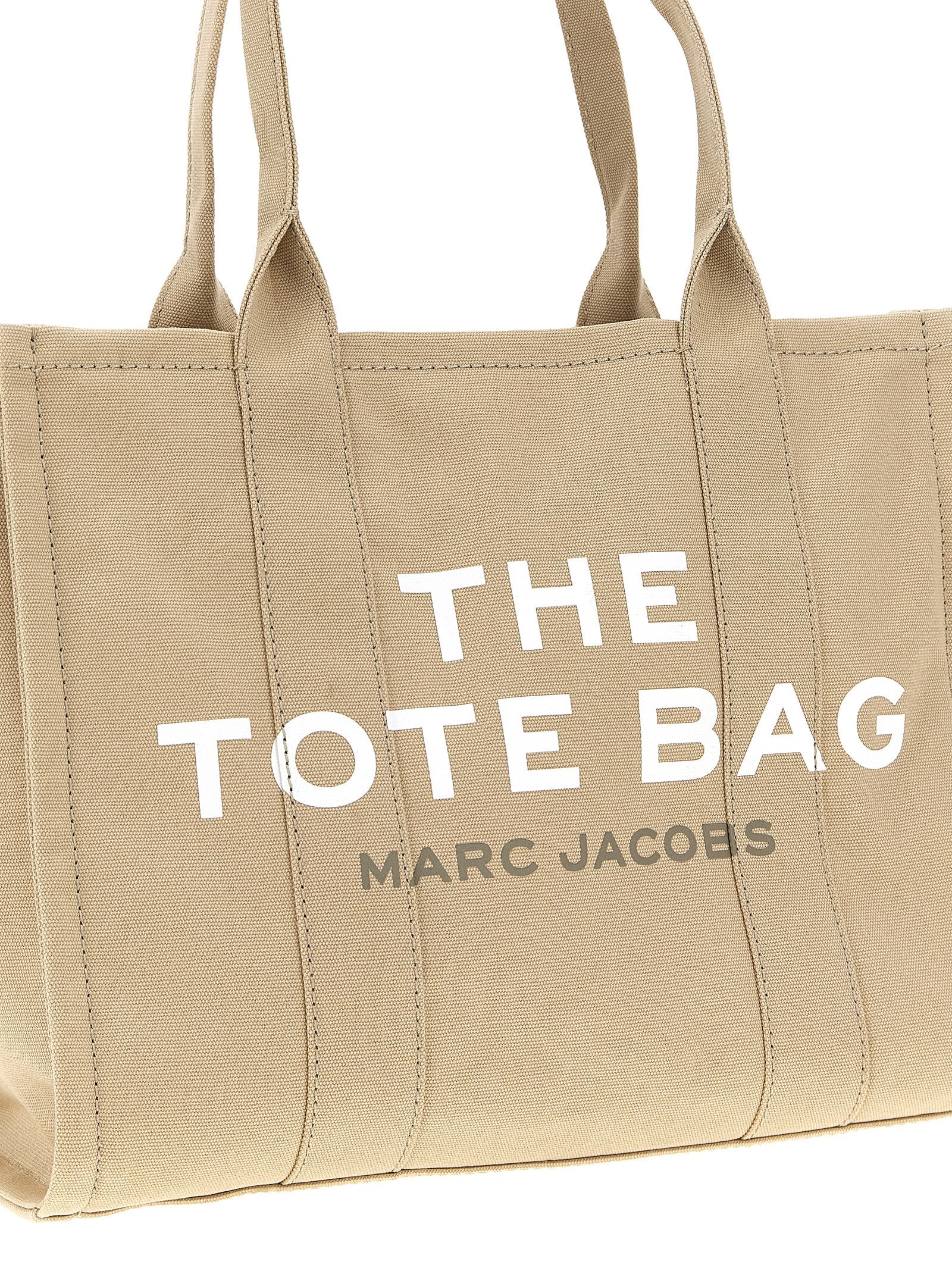 Beige Cotton Tote Bag