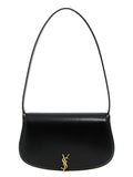 Black Calfskin Shoulder Bag