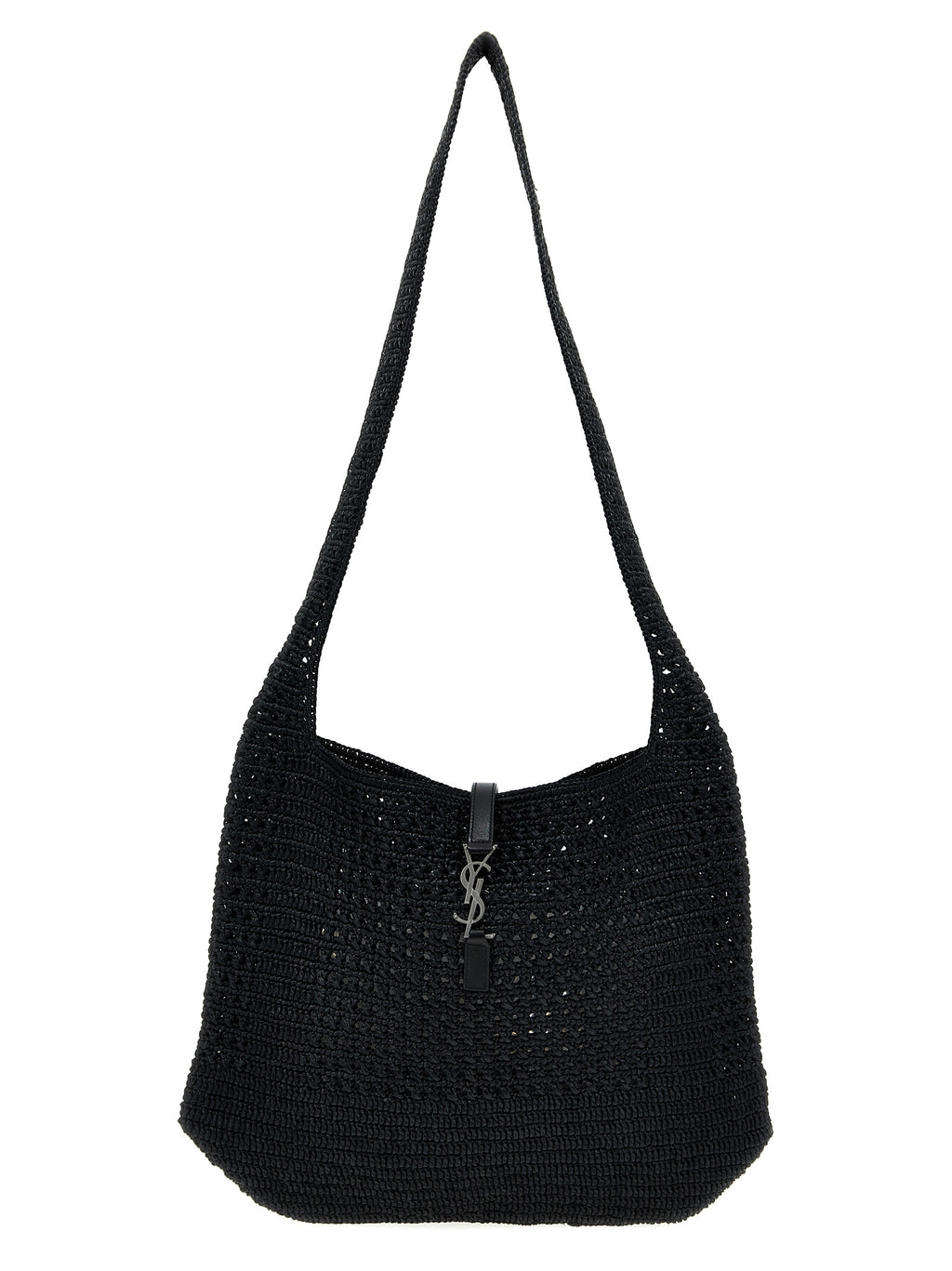 Black Raffia Tote Bag