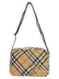 Beige Polyester Crossbody Bag