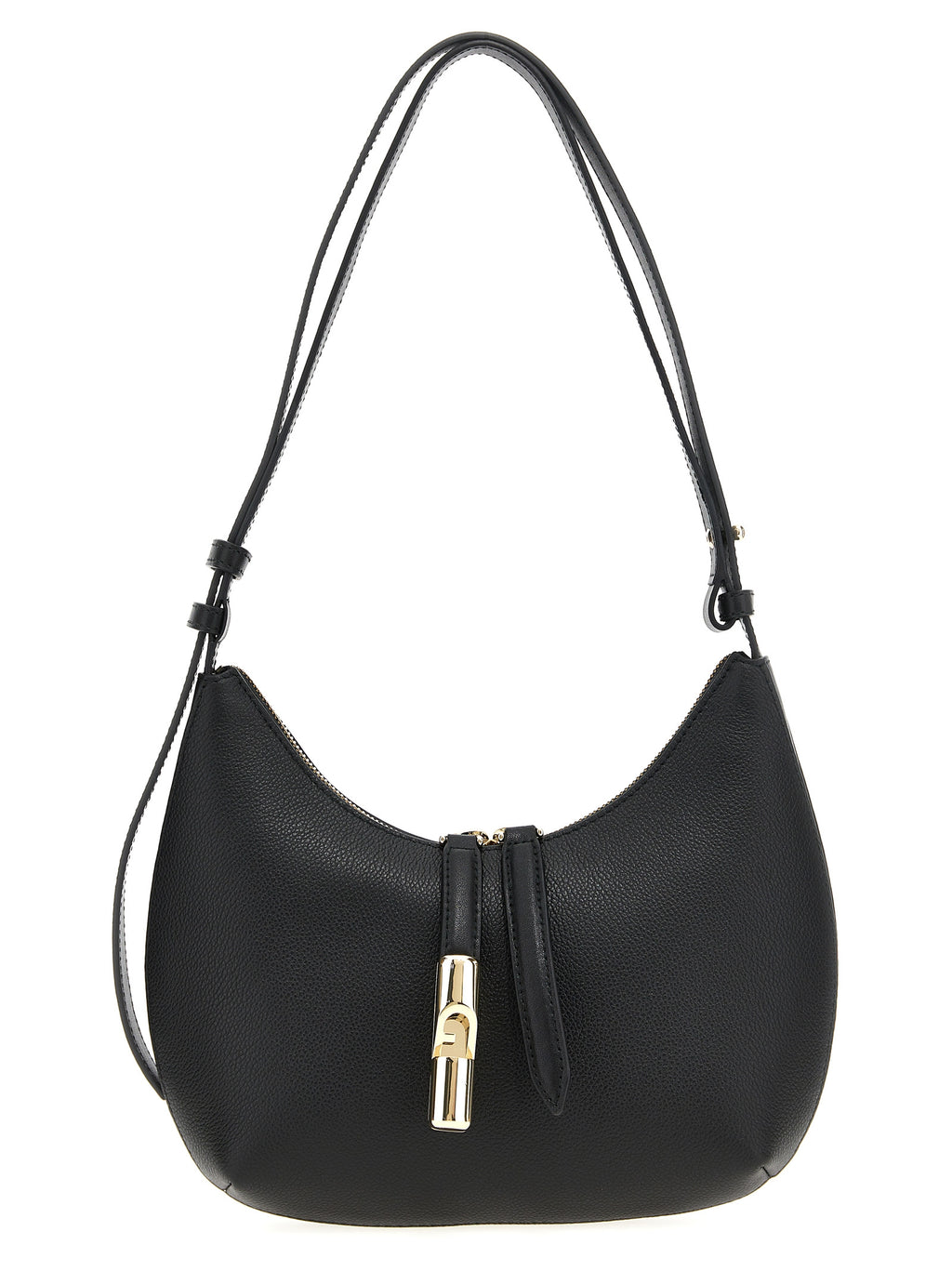 Black Leather Shoulder Bag