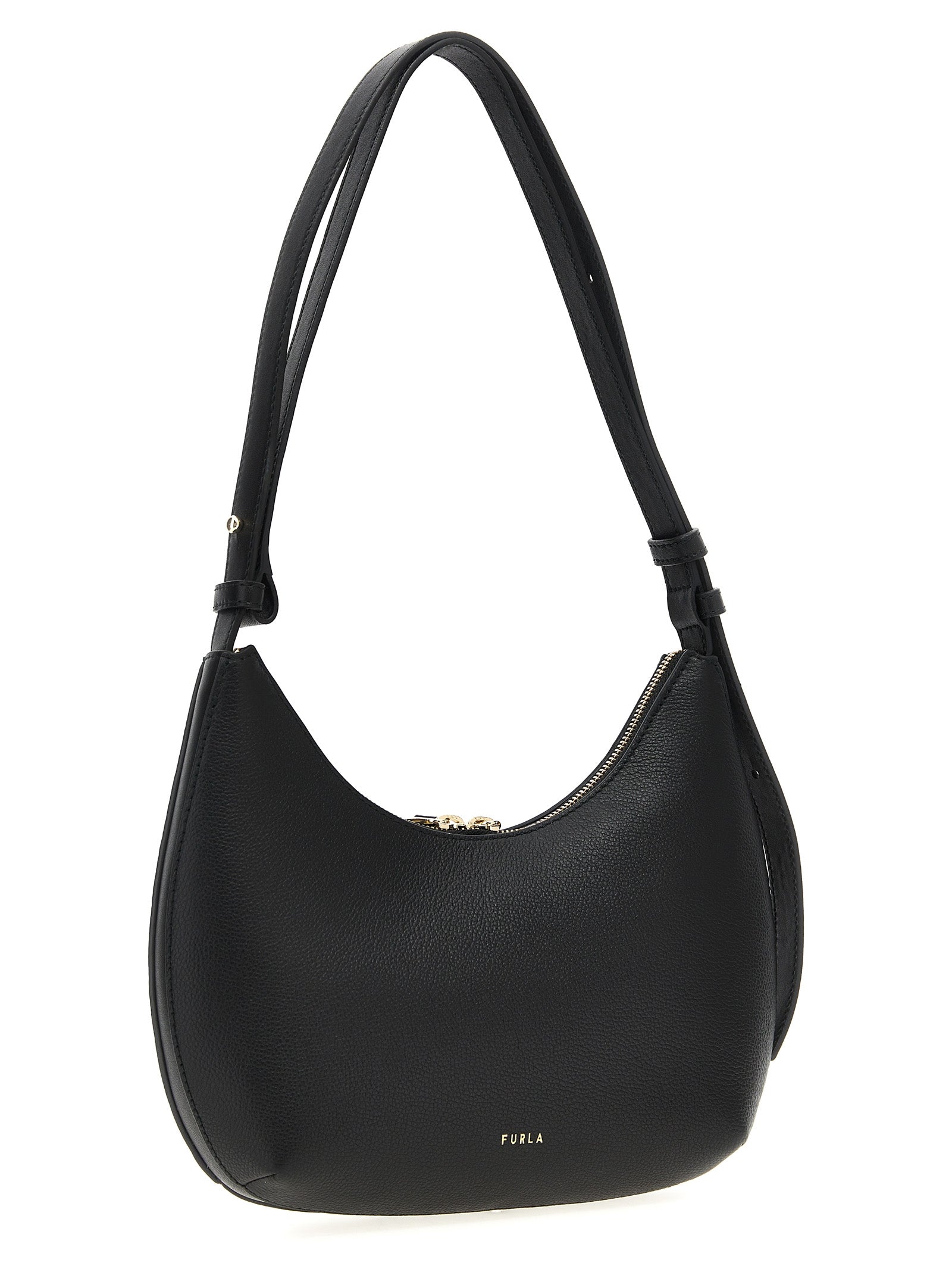 Black Leather Shoulder Bag