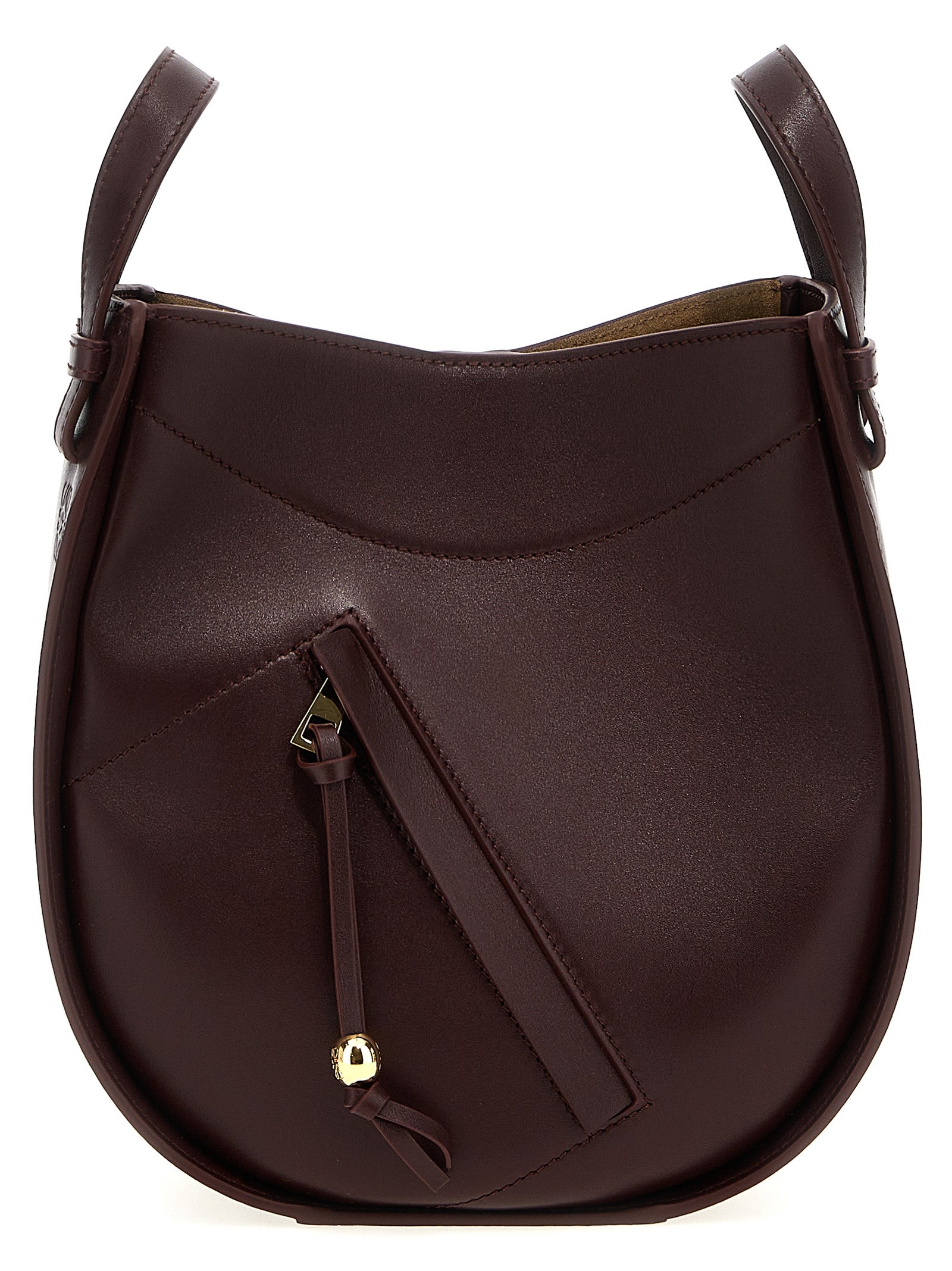 Bordeaux Calfskin Crossbody Bag