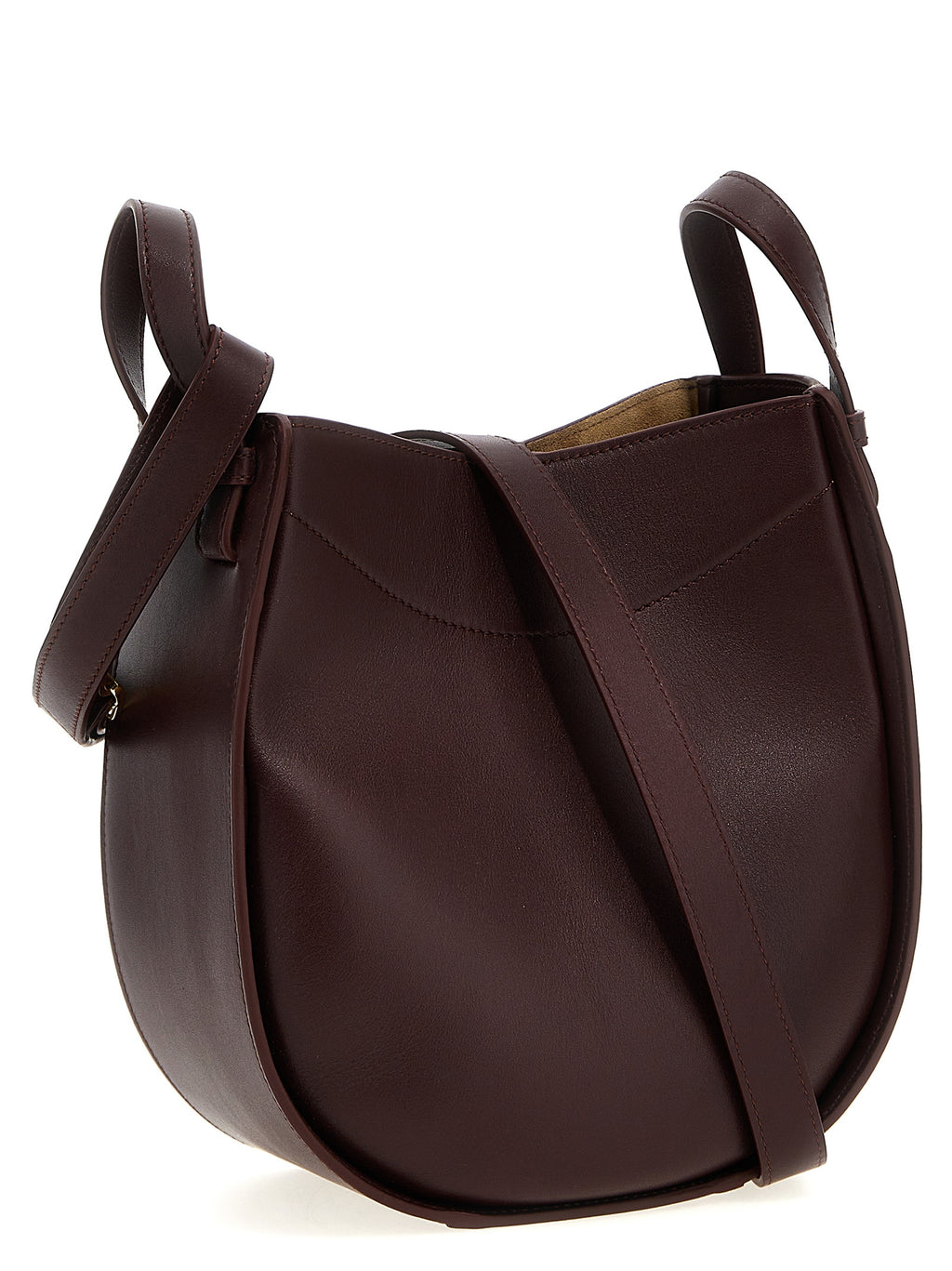 Bordeaux Calfskin Crossbody Bag