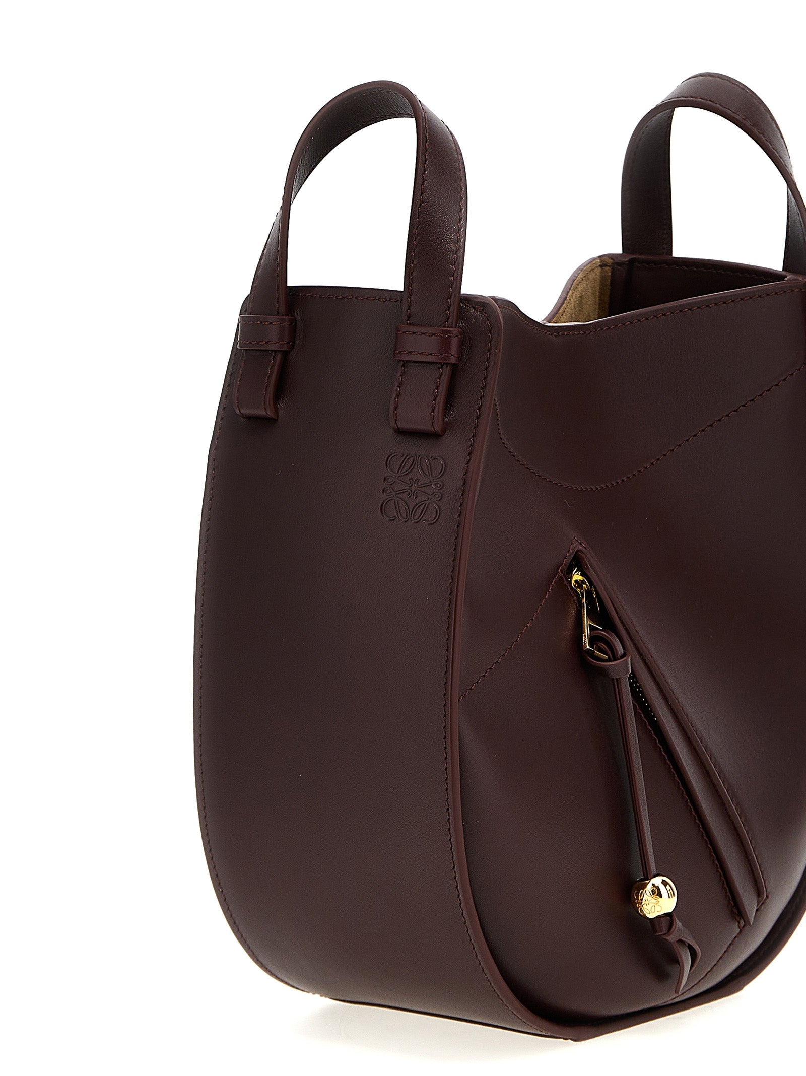 Bordeaux Calfskin Crossbody Bag