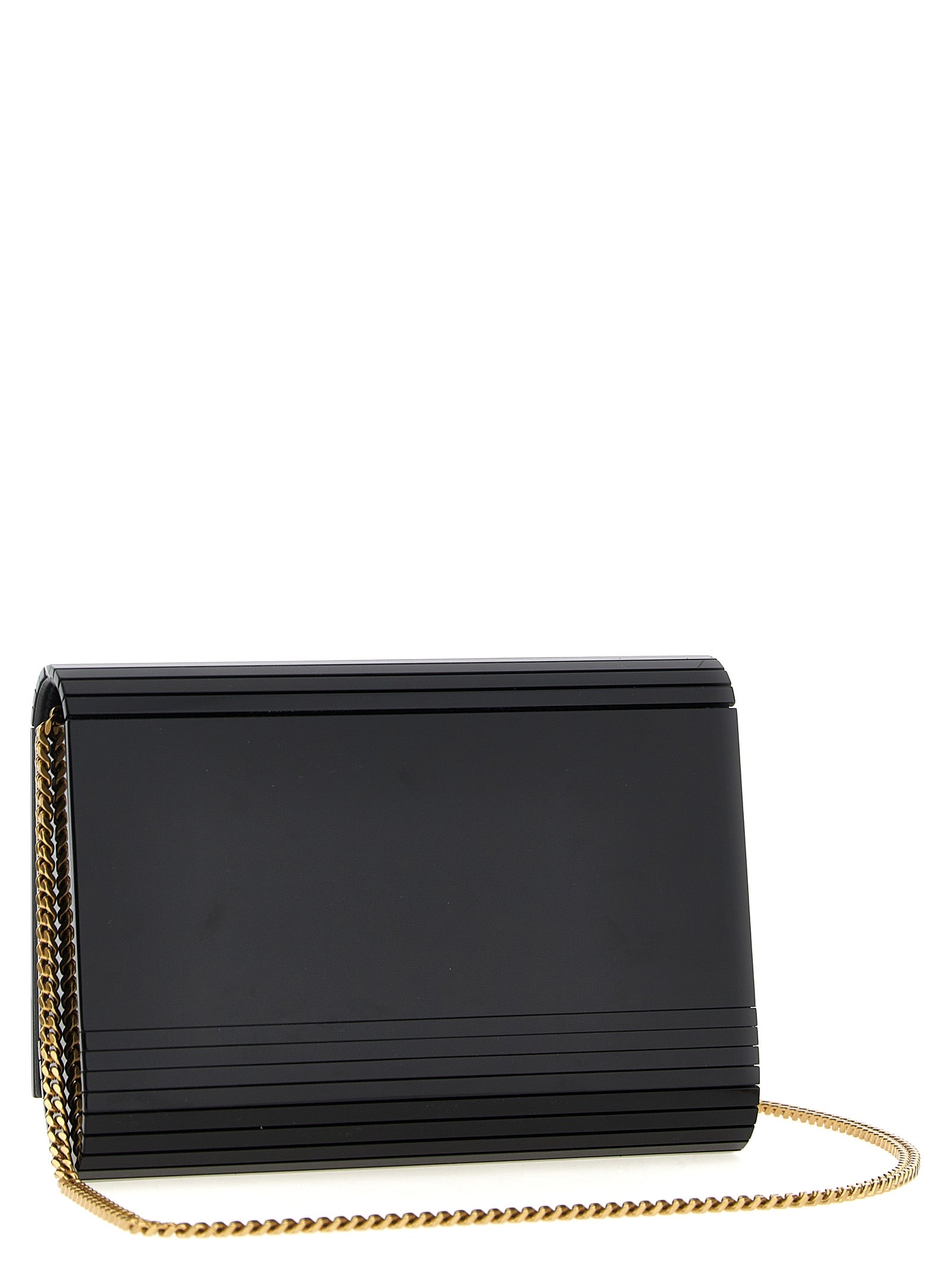 Black Plexiglass Crossbody Bag
