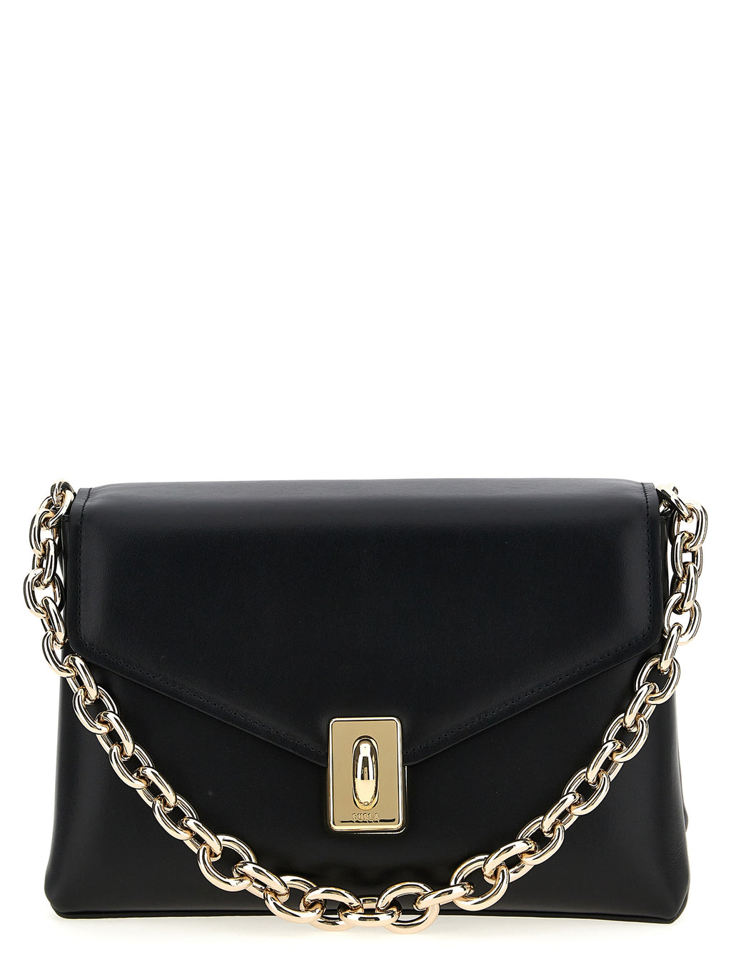 Black Leather Shoulder Bag