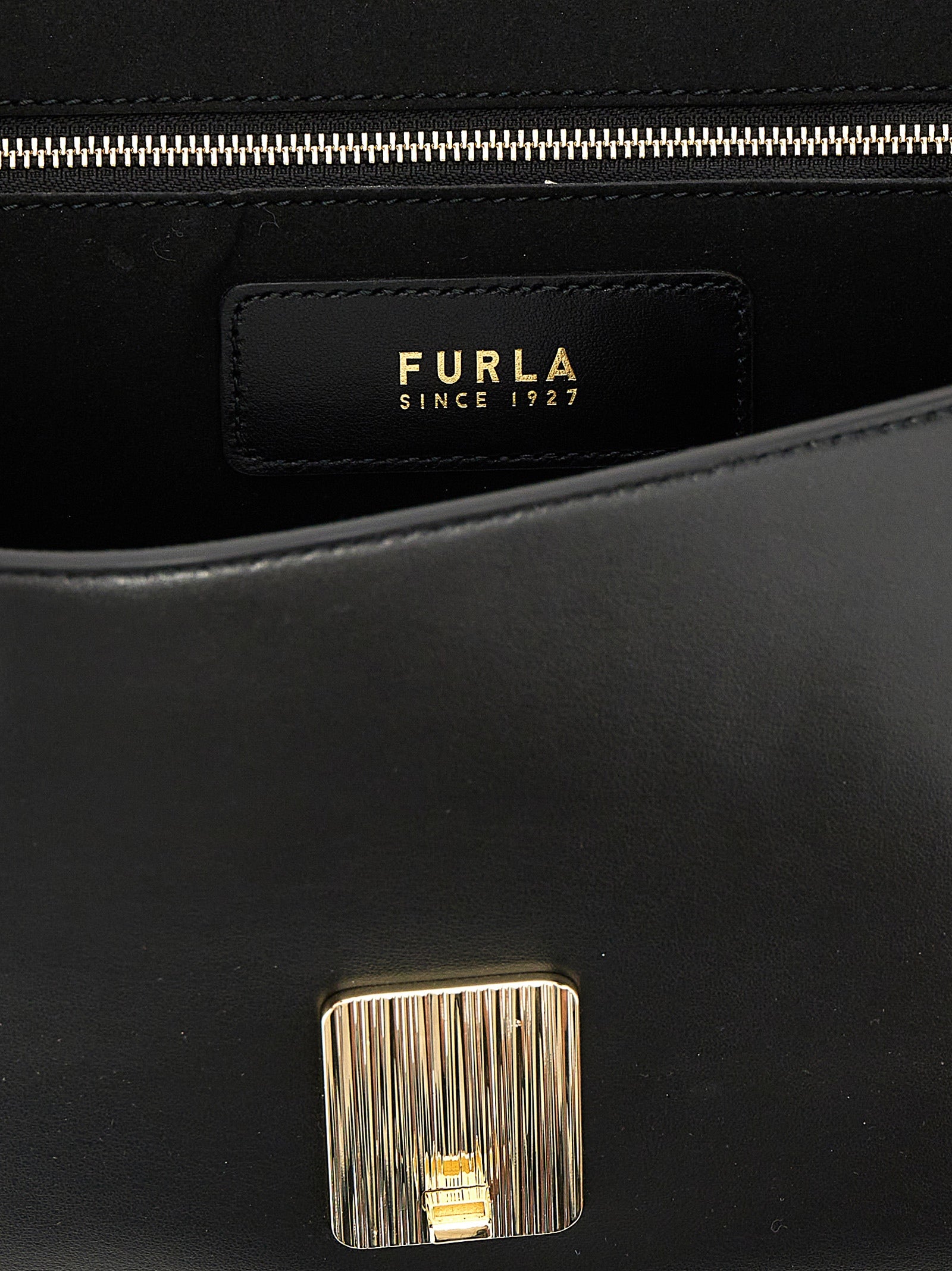 Black Leather Shoulder Bag