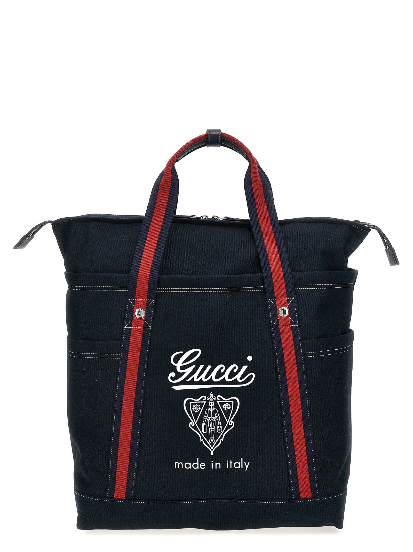 Blue Cotton Tote Bag