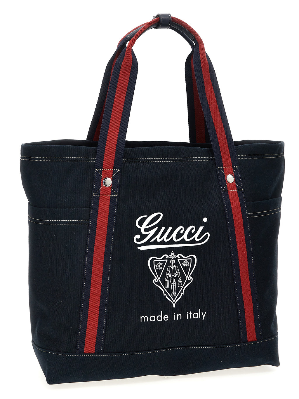 Blue Cotton Tote Bag