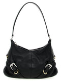 Black Lamb Leather Shoulder Bag