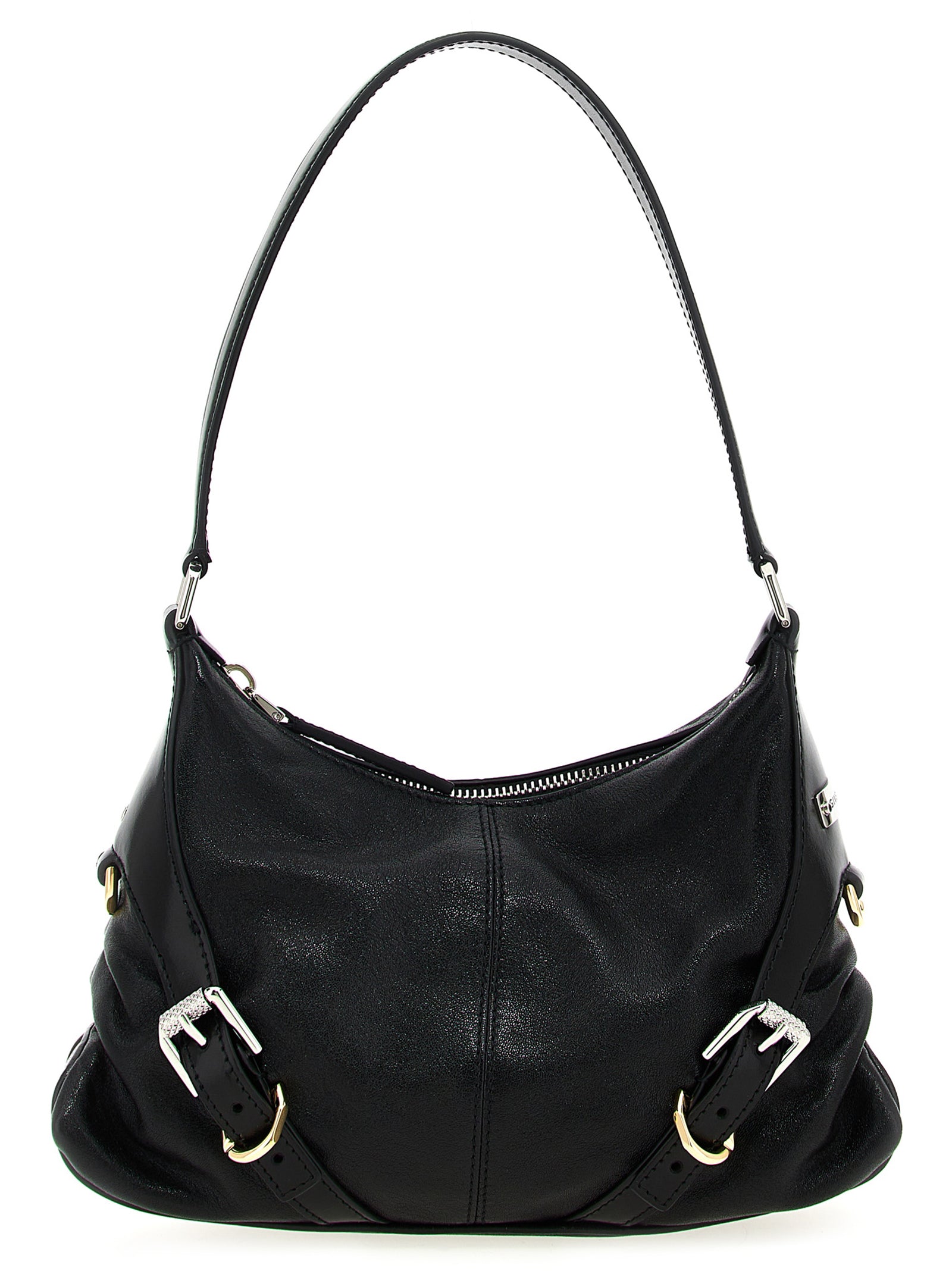Black Lamb Leather Shoulder Bag