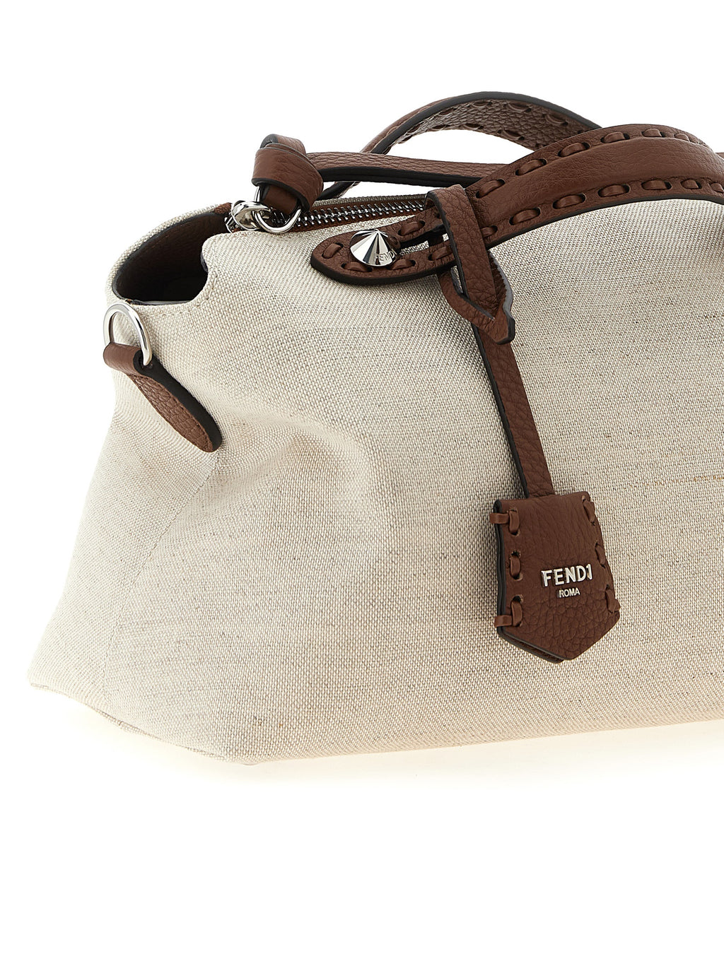 Beige Polyethylene Handbag