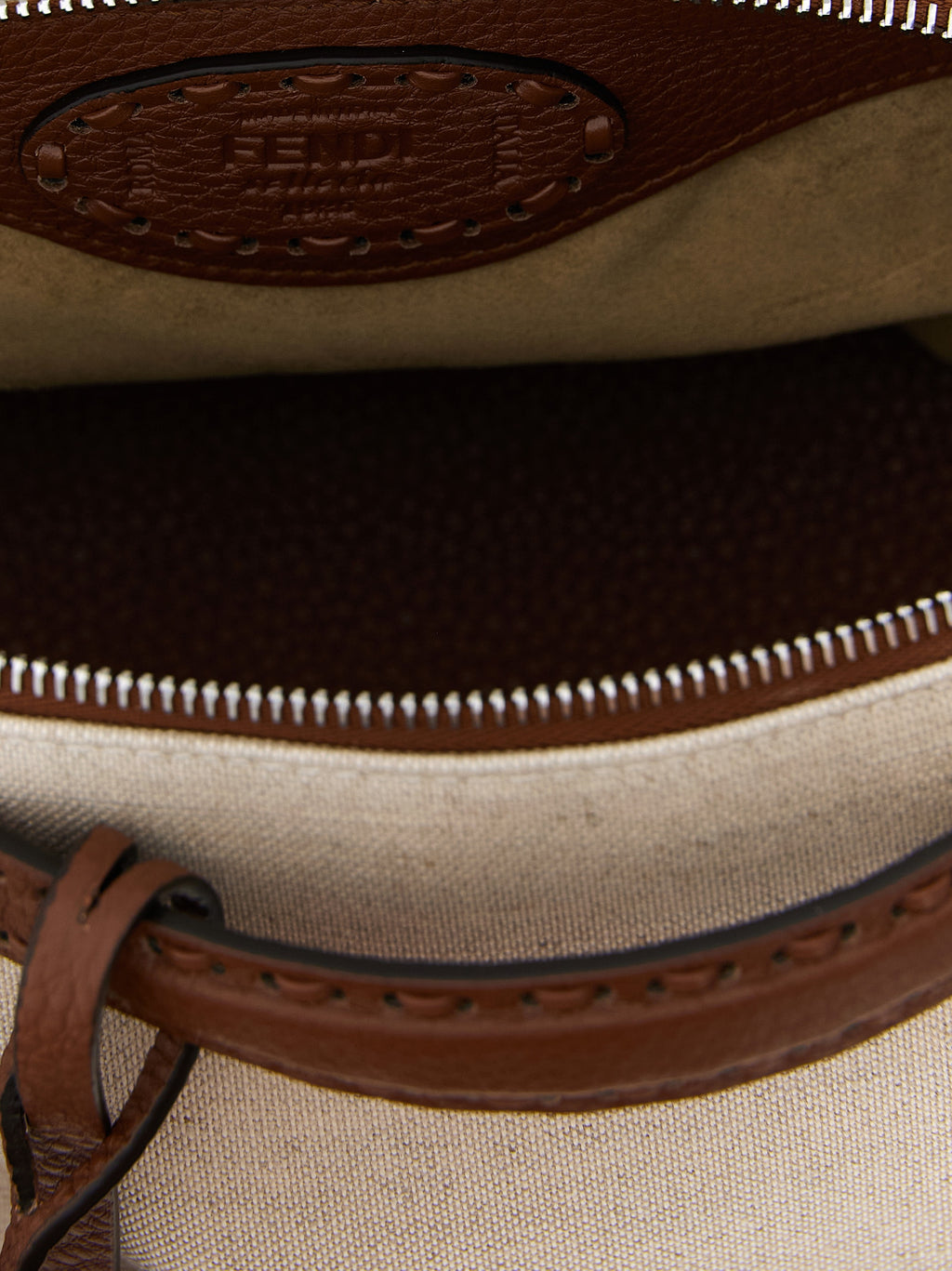 Beige Polyethylene Handbag