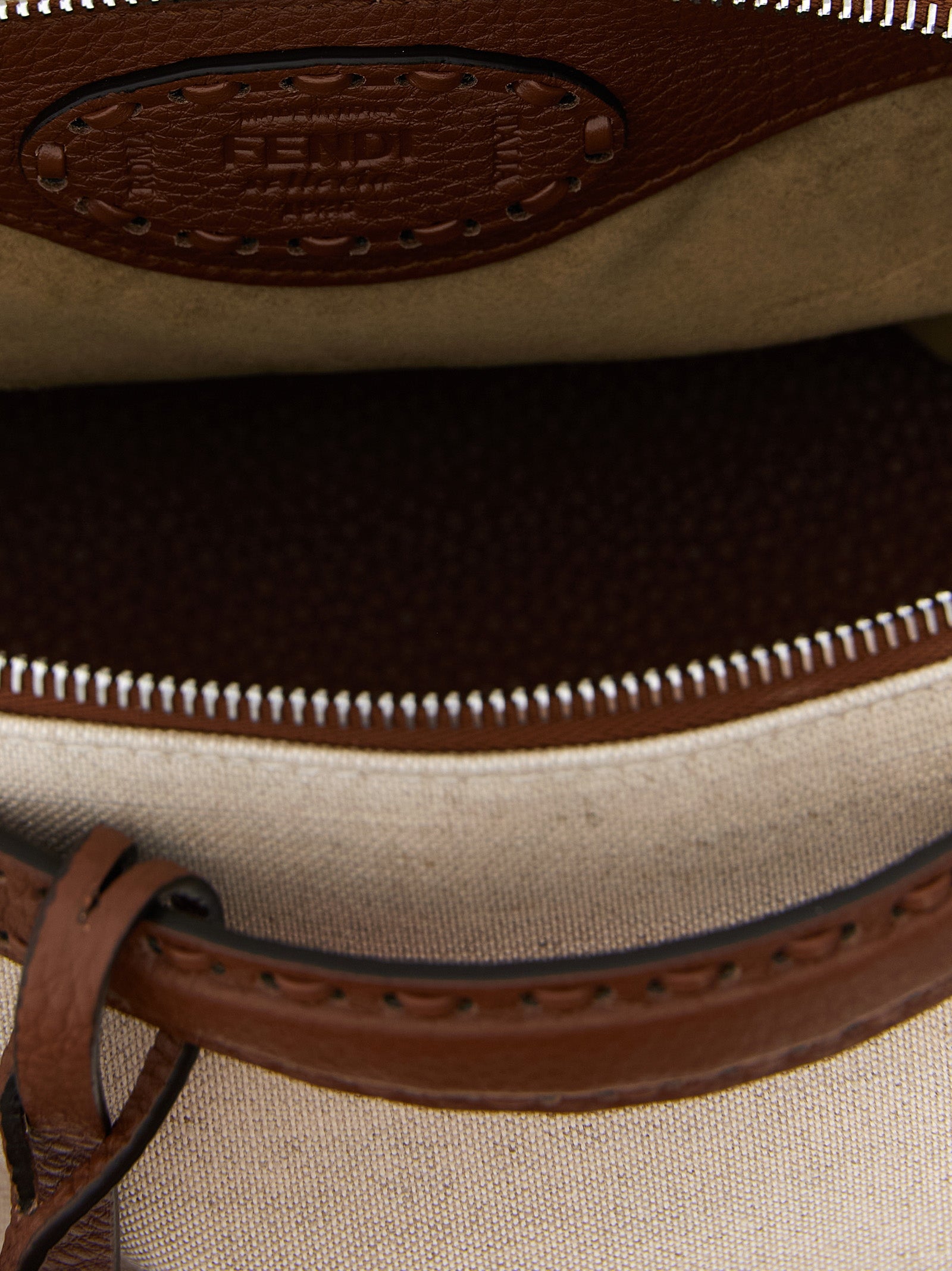 Beige Polyethylene Handbag