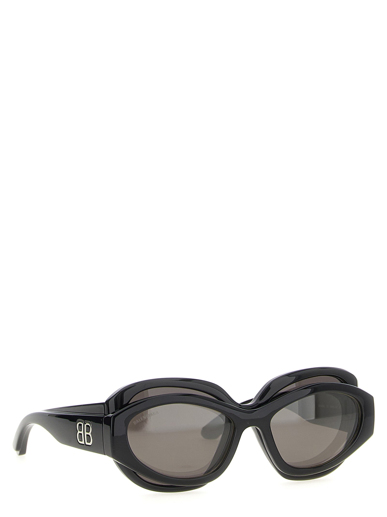 Black Polyamide Sunglasses
