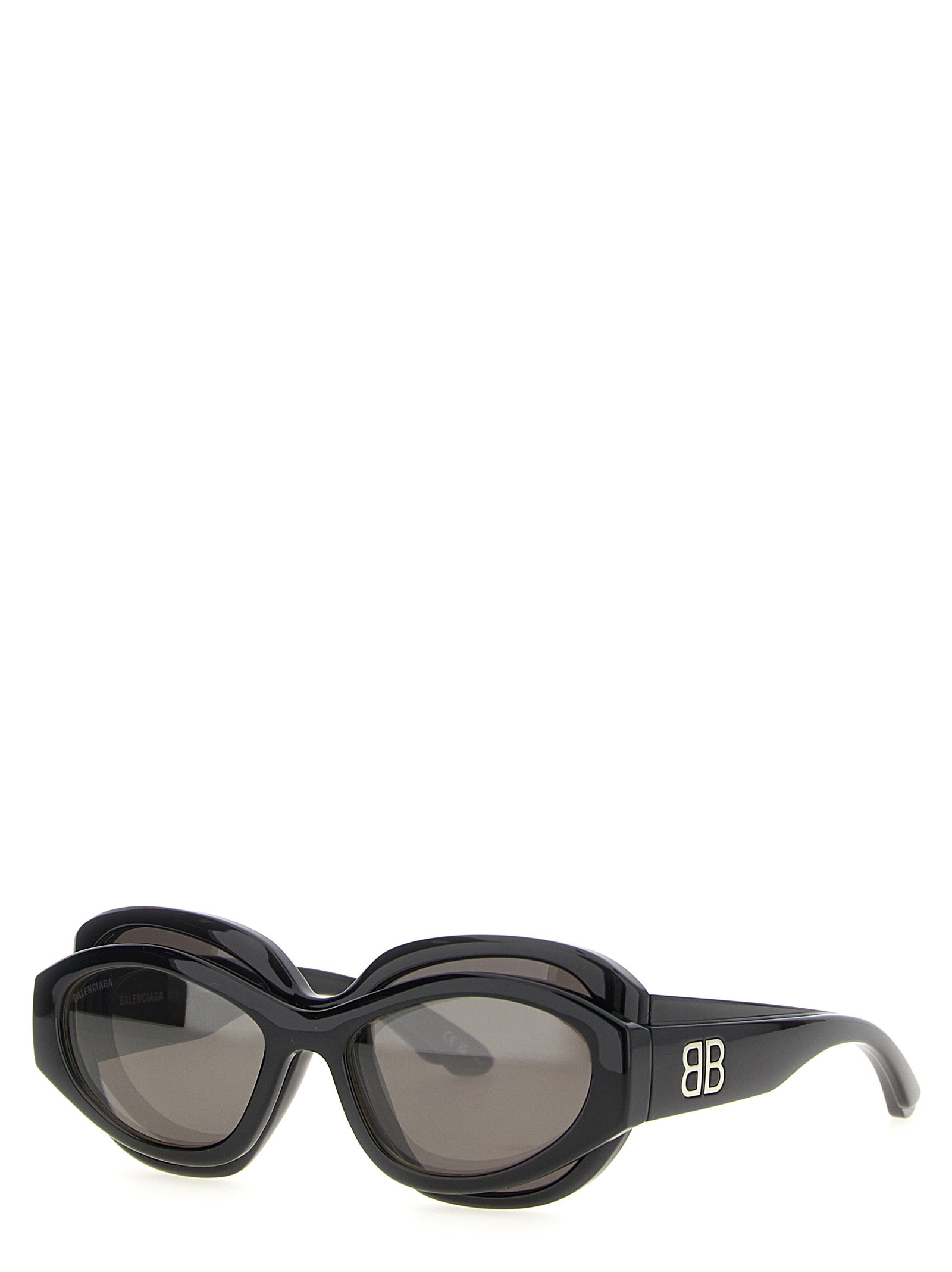 Black Polyamide Sunglasses
