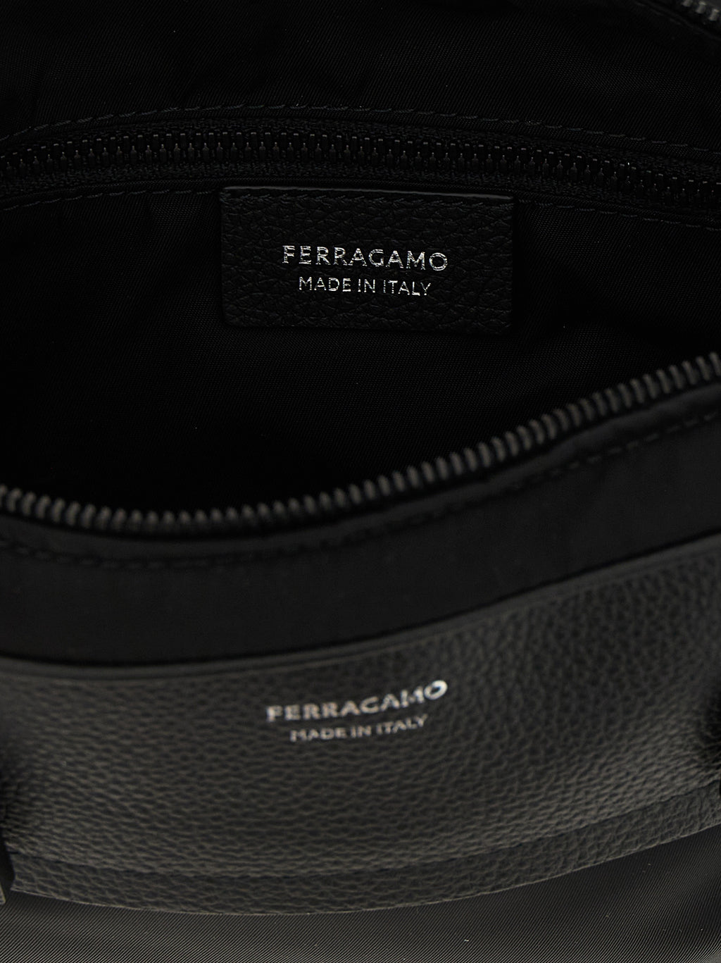 Black Fabric Crossbody Bag