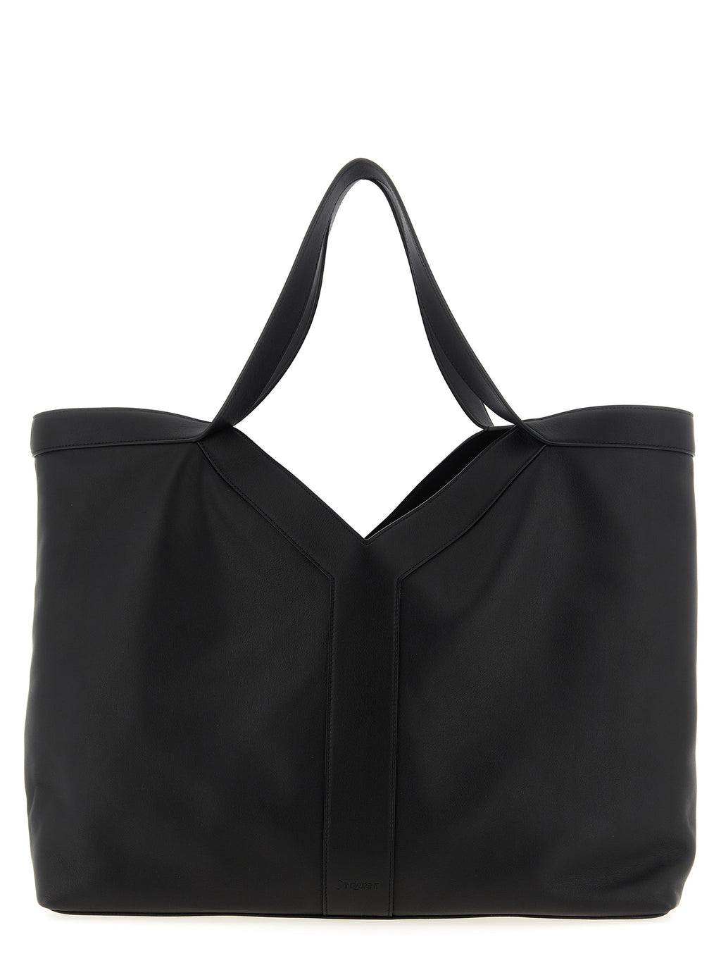 Black Calfskin Tote Bag