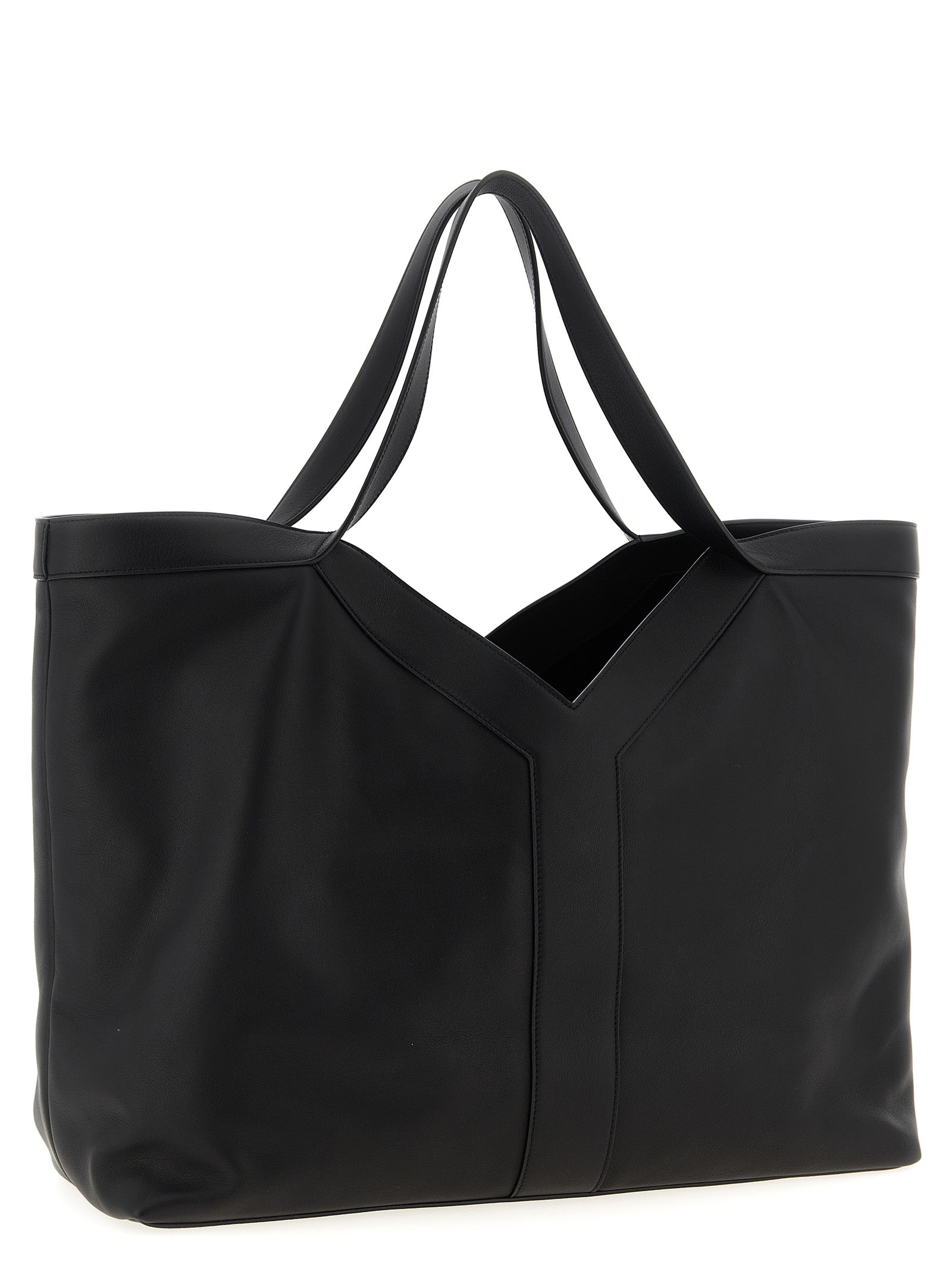 Black Calfskin Tote Bag