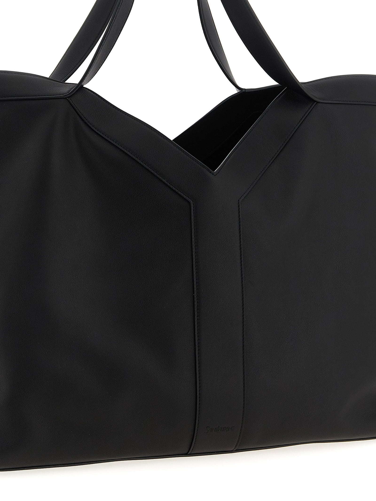 Black Calfskin Tote Bag
