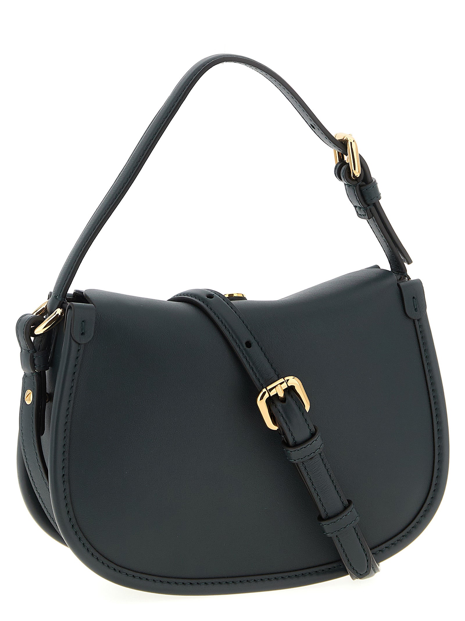 Bicolor Calfskin Crossbody Bag