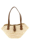 Beige Cork Shoulder Bag