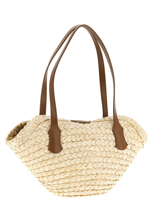 Beige Cork Shoulder Bag