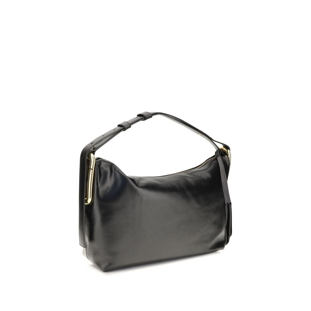 Black Calf Leather Bos Taurus Shoulder Bag