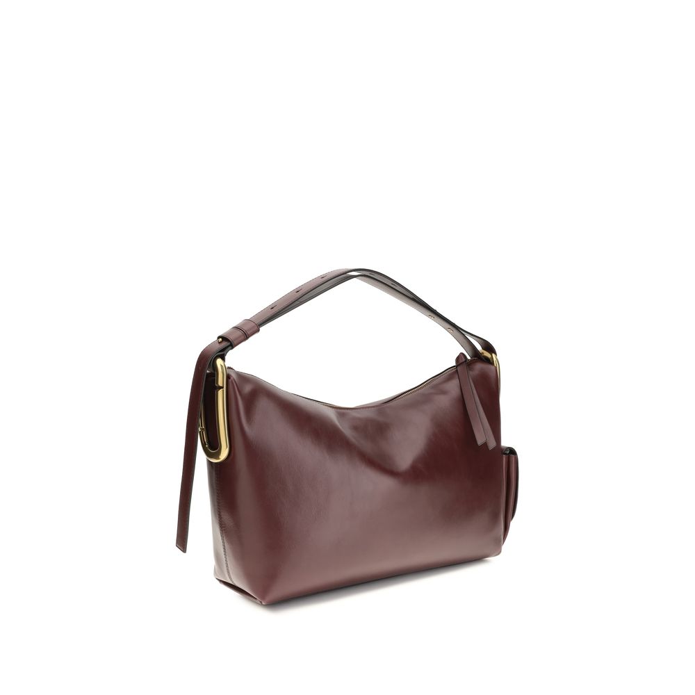 Bordeaux Calf Leather Bos Taurus Shoulder Bag