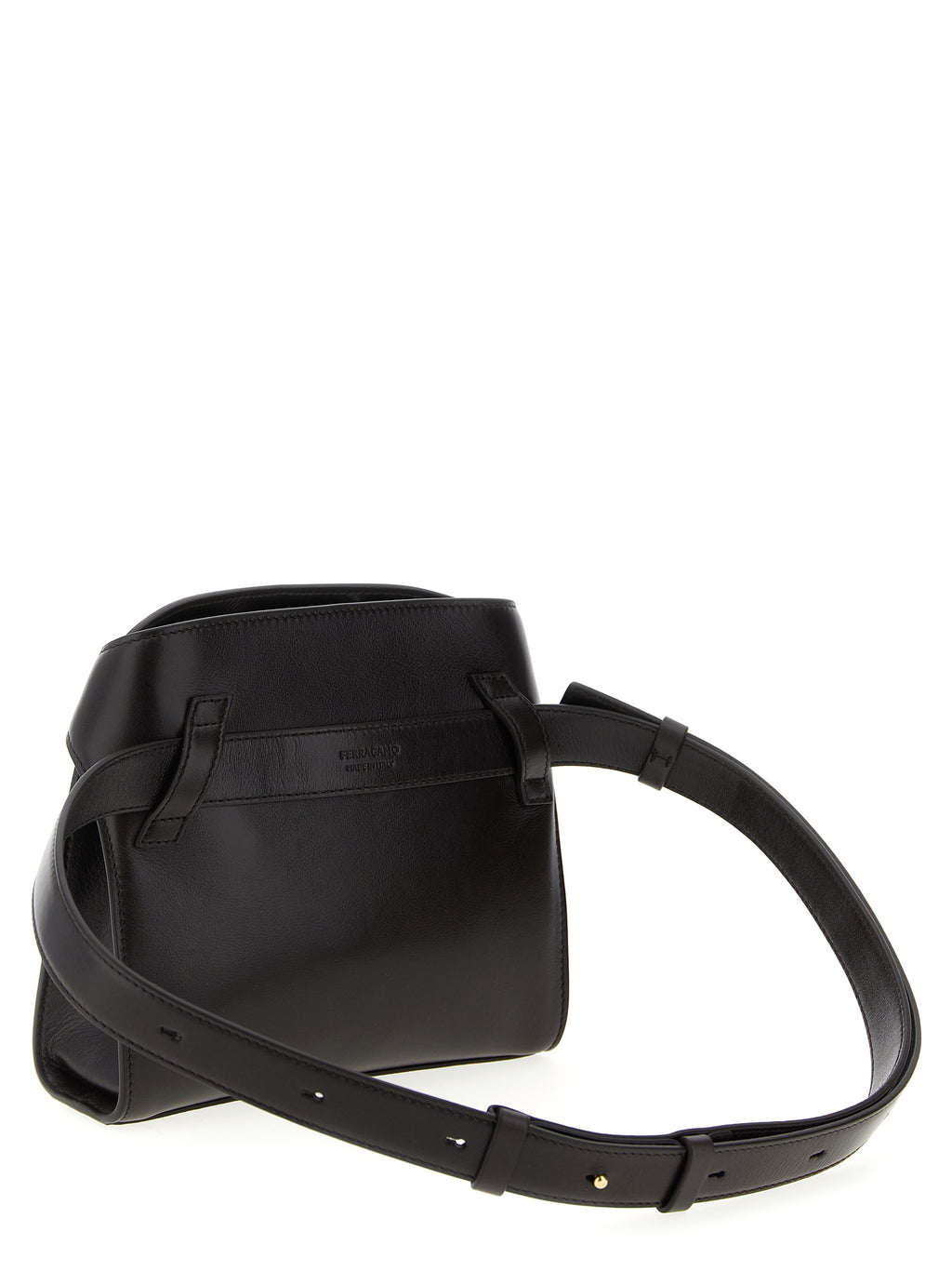 Brown Calfskin Crossbody Bag