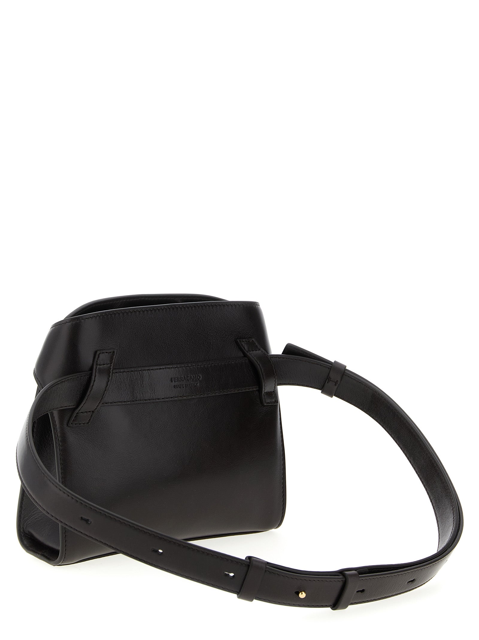 Brown Calfskin Crossbody Bag