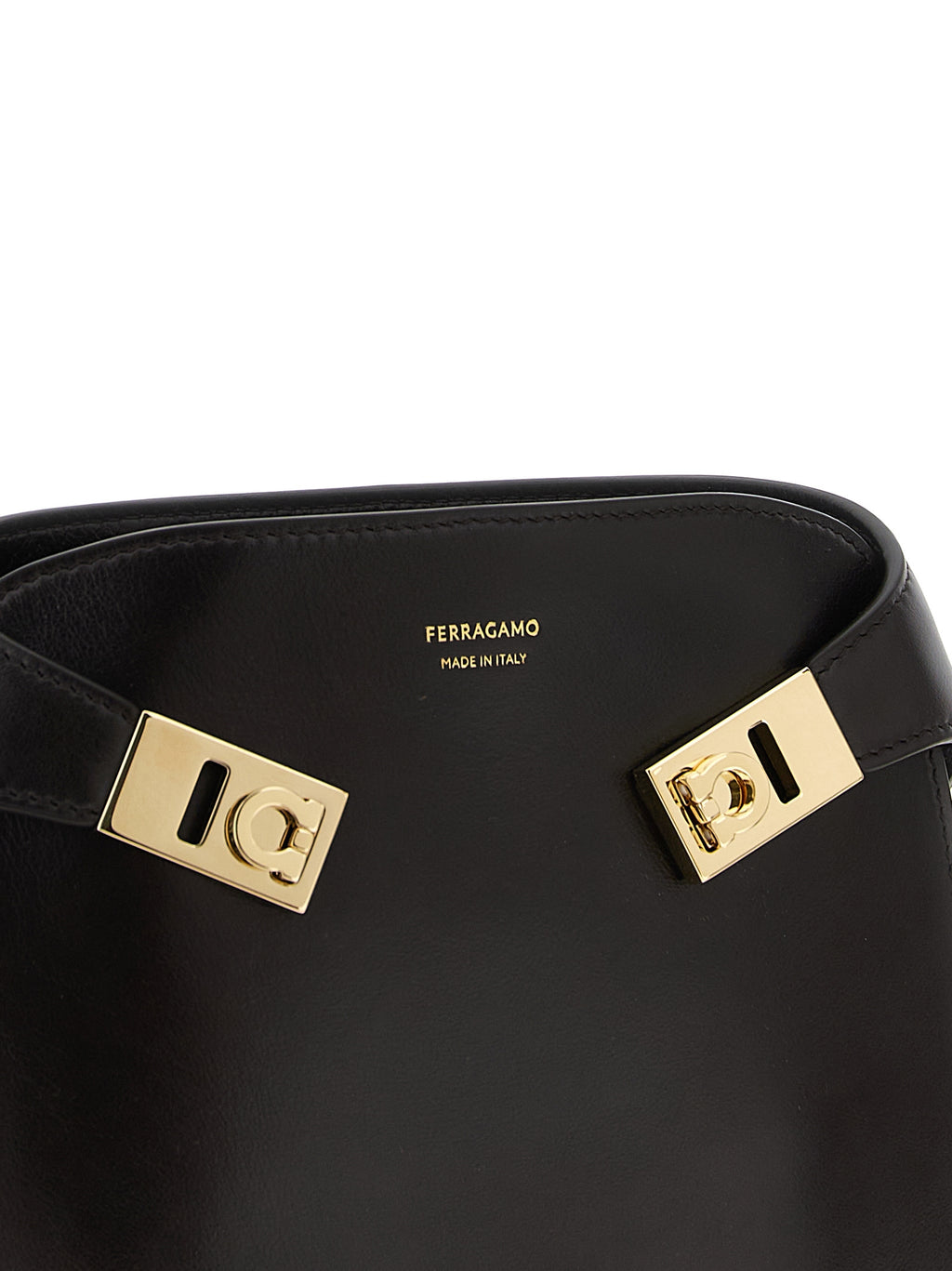 Brown Calfskin Crossbody Bag