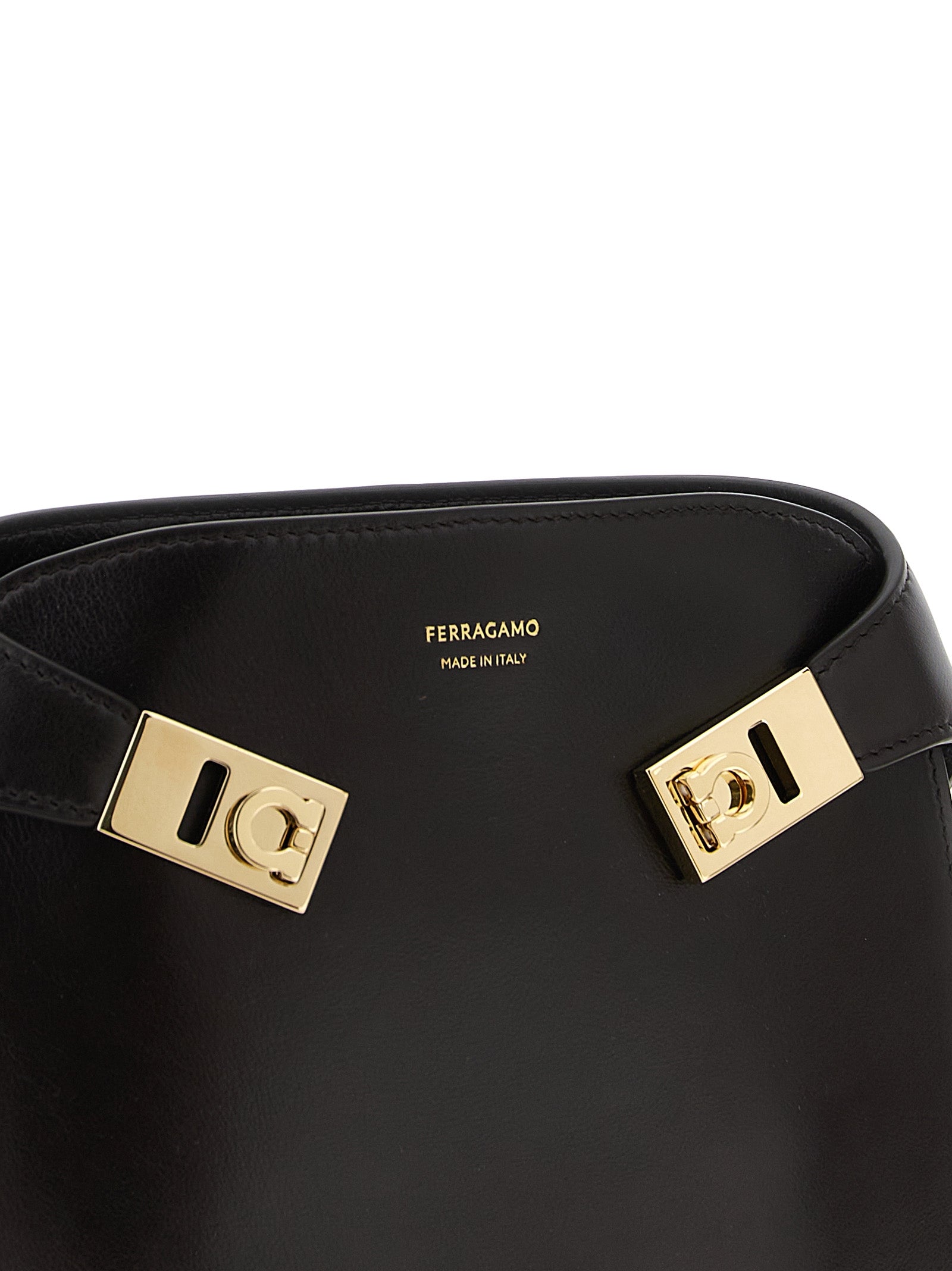 Brown Calfskin Crossbody Bag