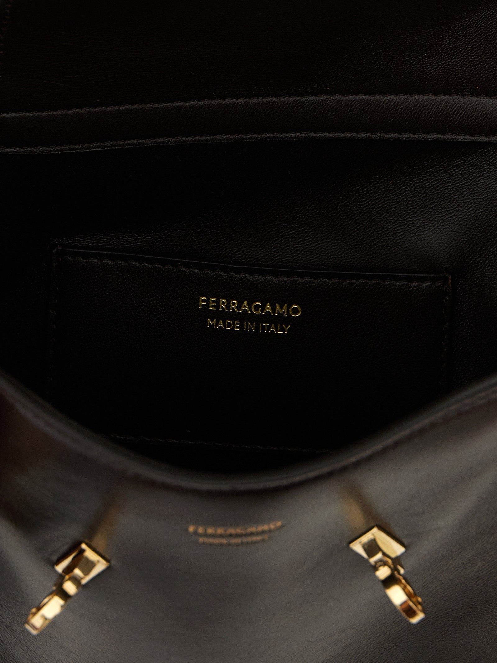 Brown Calfskin Crossbody Bag
