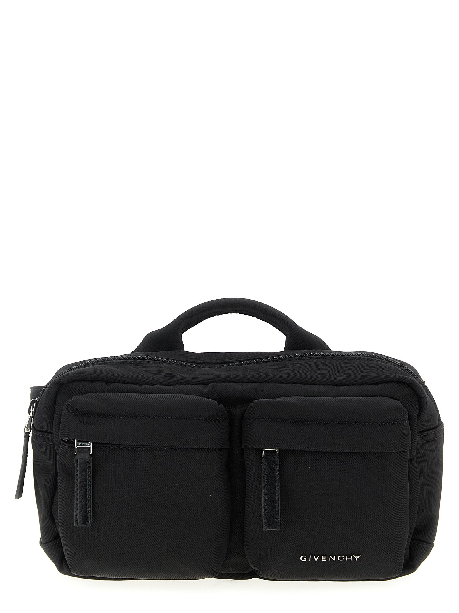 Black Polyamide Crossbody Bag