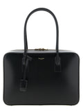Black Calfskin Shoulder Bag