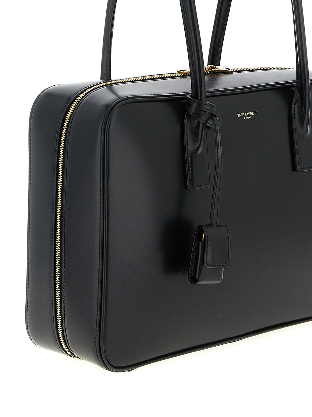 Black Calfskin Shoulder Bag