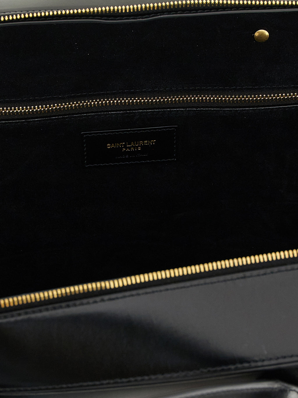 Black Calfskin Shoulder Bag