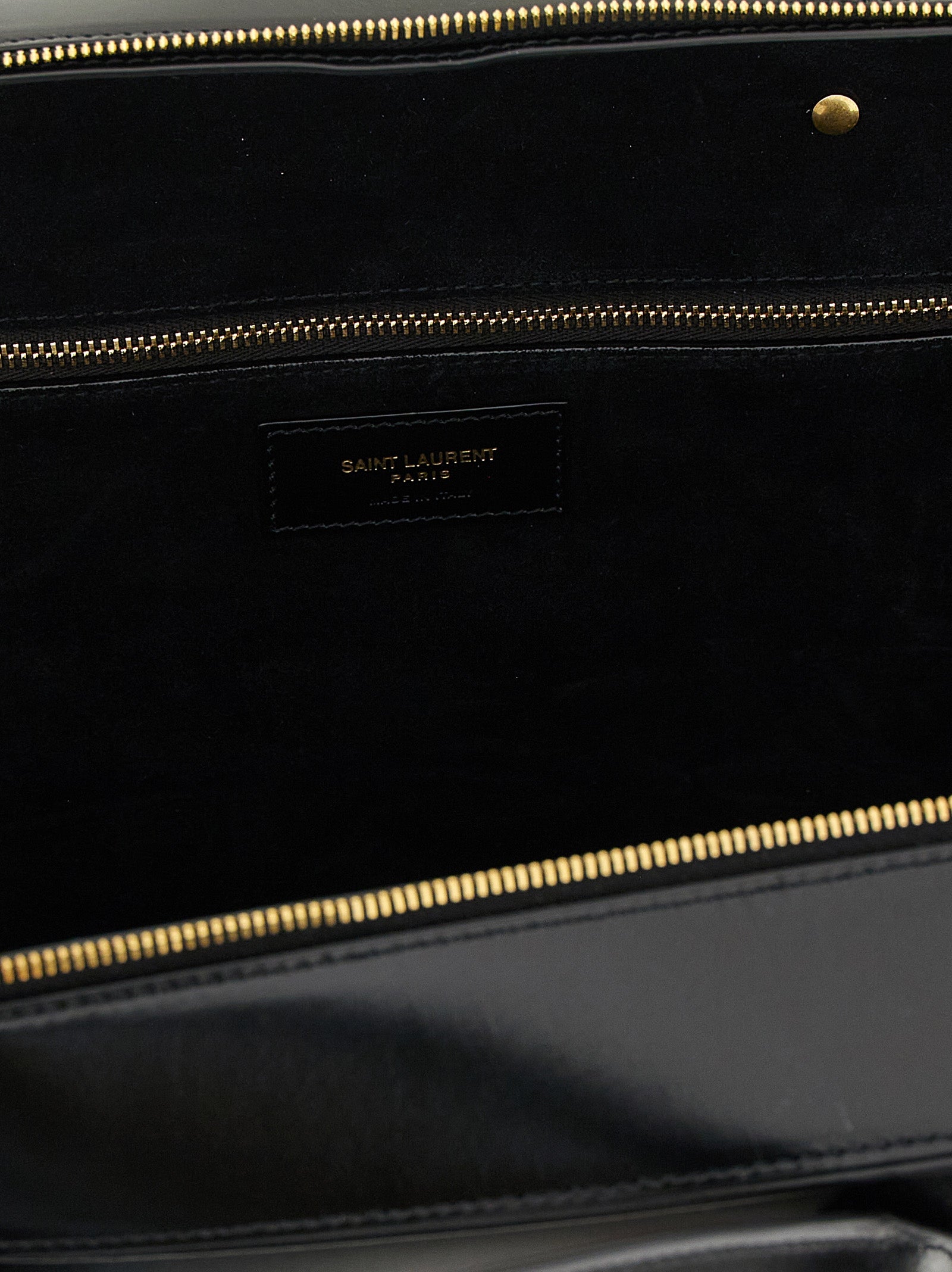 Black Calfskin Shoulder Bag