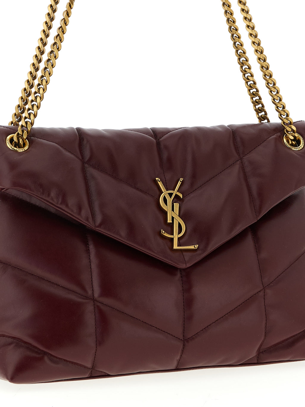 Bordeaux Calfskin Shoulder Bag