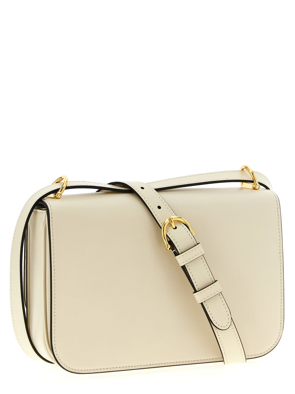 White Calfskin Shoulder Bag