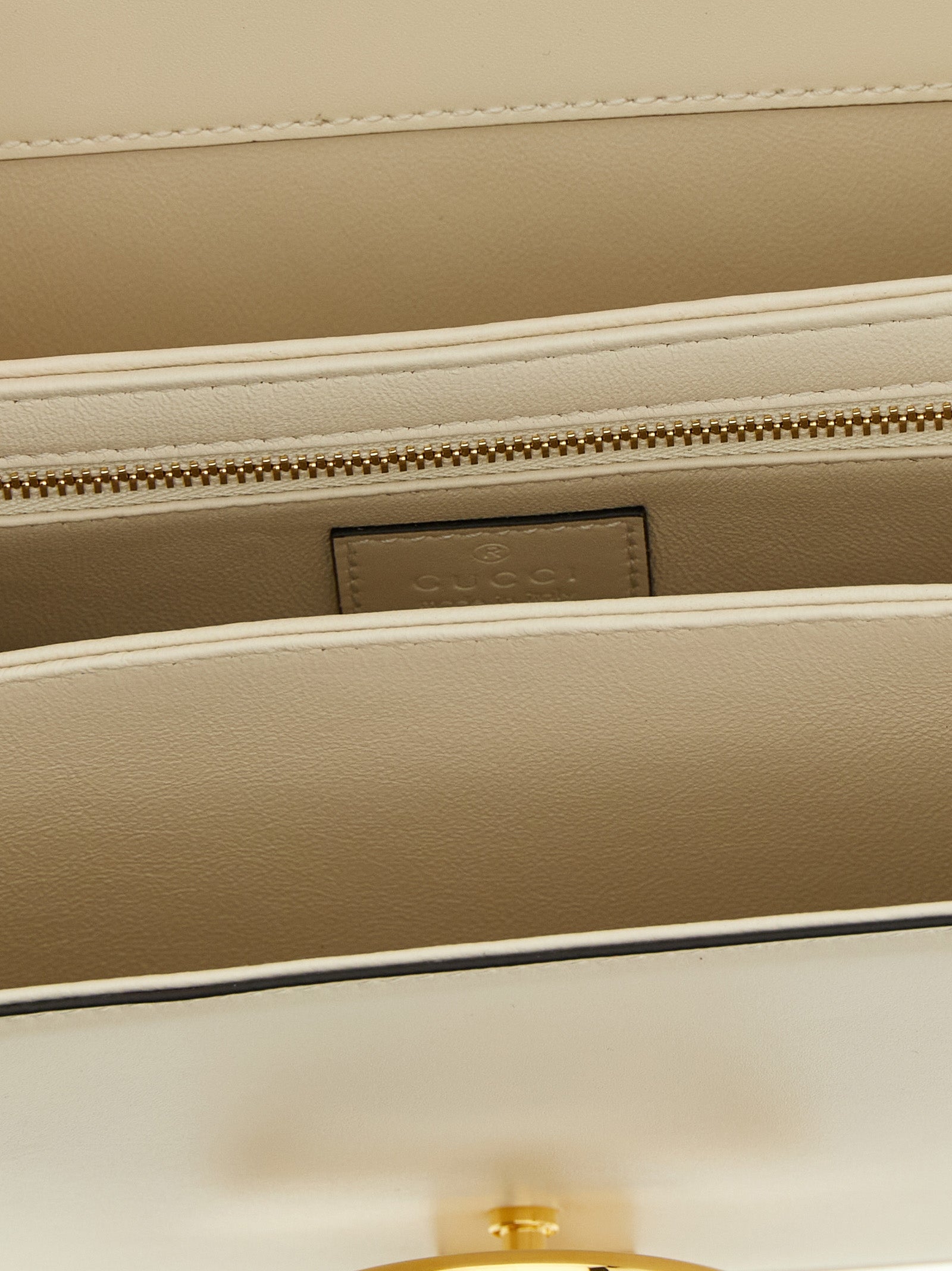 White Calfskin Shoulder Bag