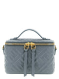 Blue Lamb Leather Handbag